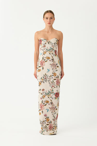 Maren Brocade Gown