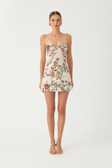Maria Brocade Mini Dress