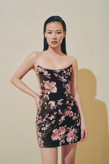Anna Embroidered Mini Dress