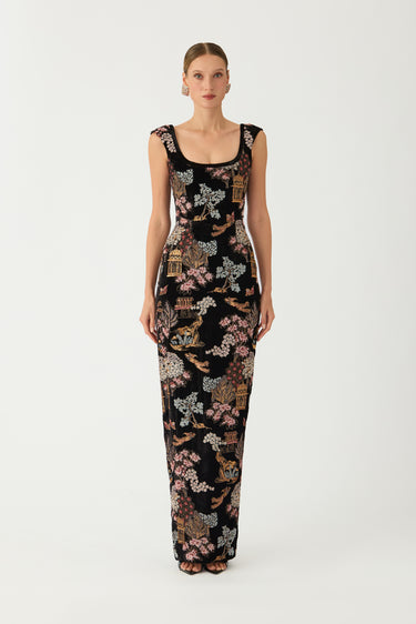 Brooke Embroidered Gown