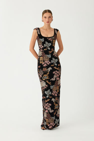 Brooke Embroidered Gown