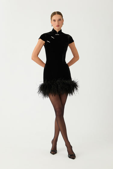 Morgan Velvet Mini Dress