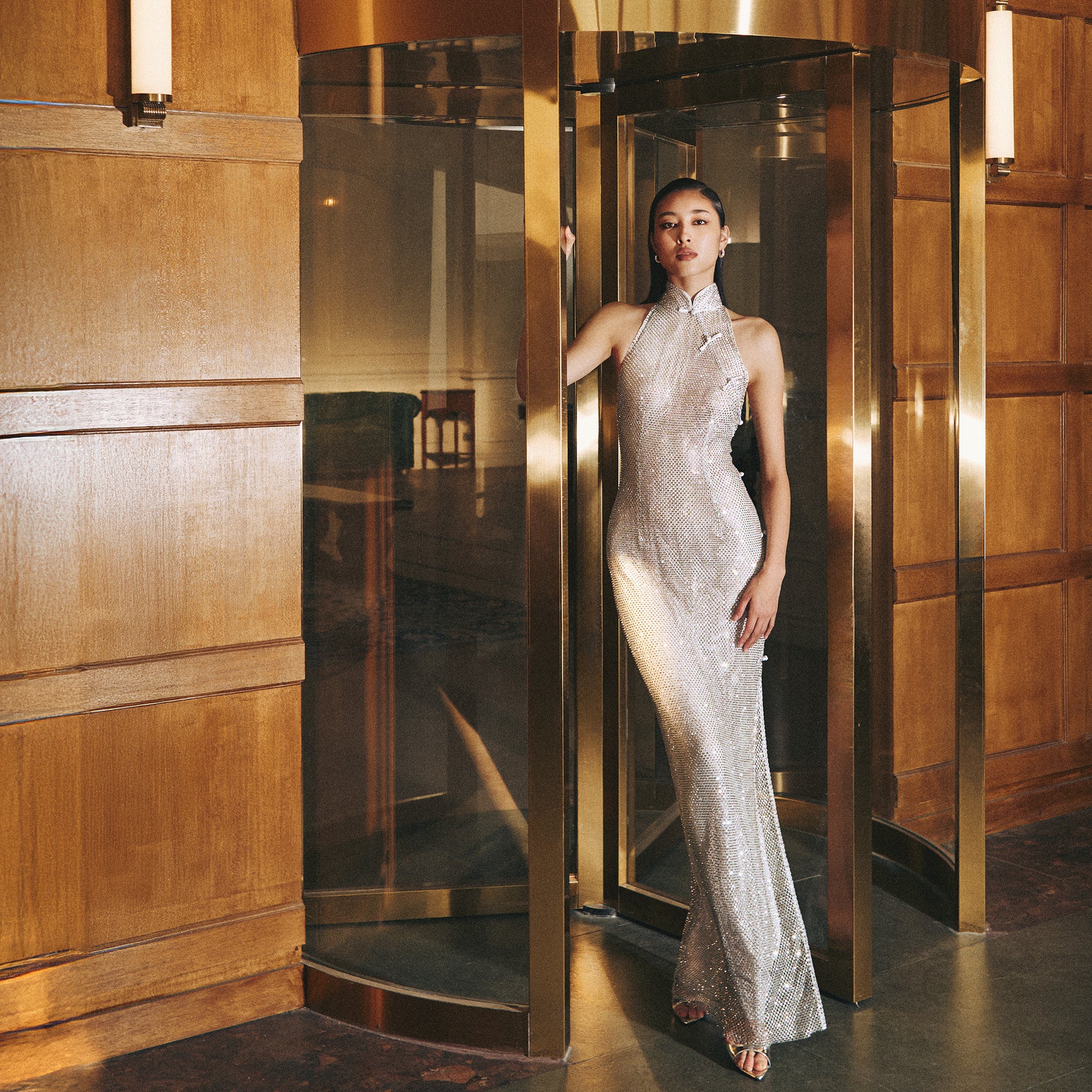Flora Strapless Gown With Lace Applique – SAU LEE