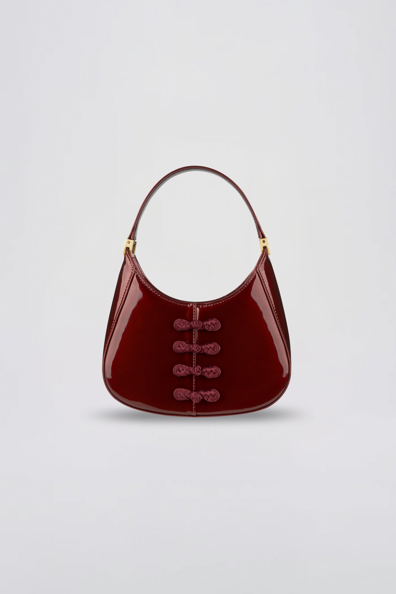 SAU LEE mini sau PATENT MINI BAG - Bordeaux