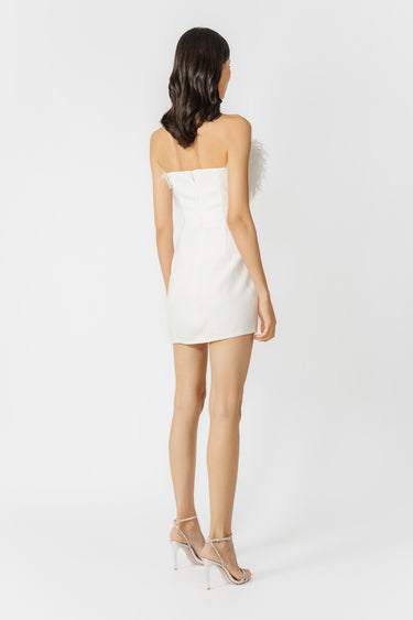 SAU LEE Ima Mini Dress - White / 00