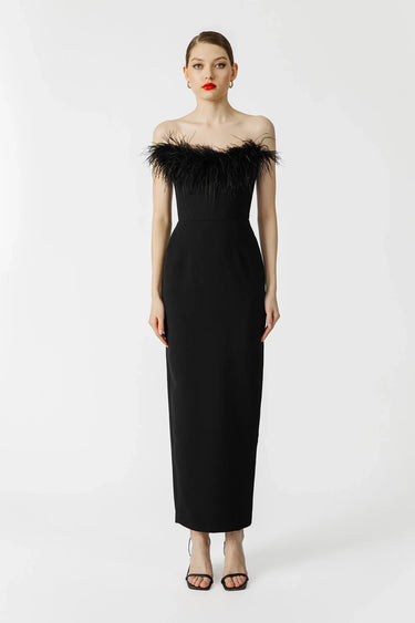 SAU LEE Iman Strapless Dress - Black / 00