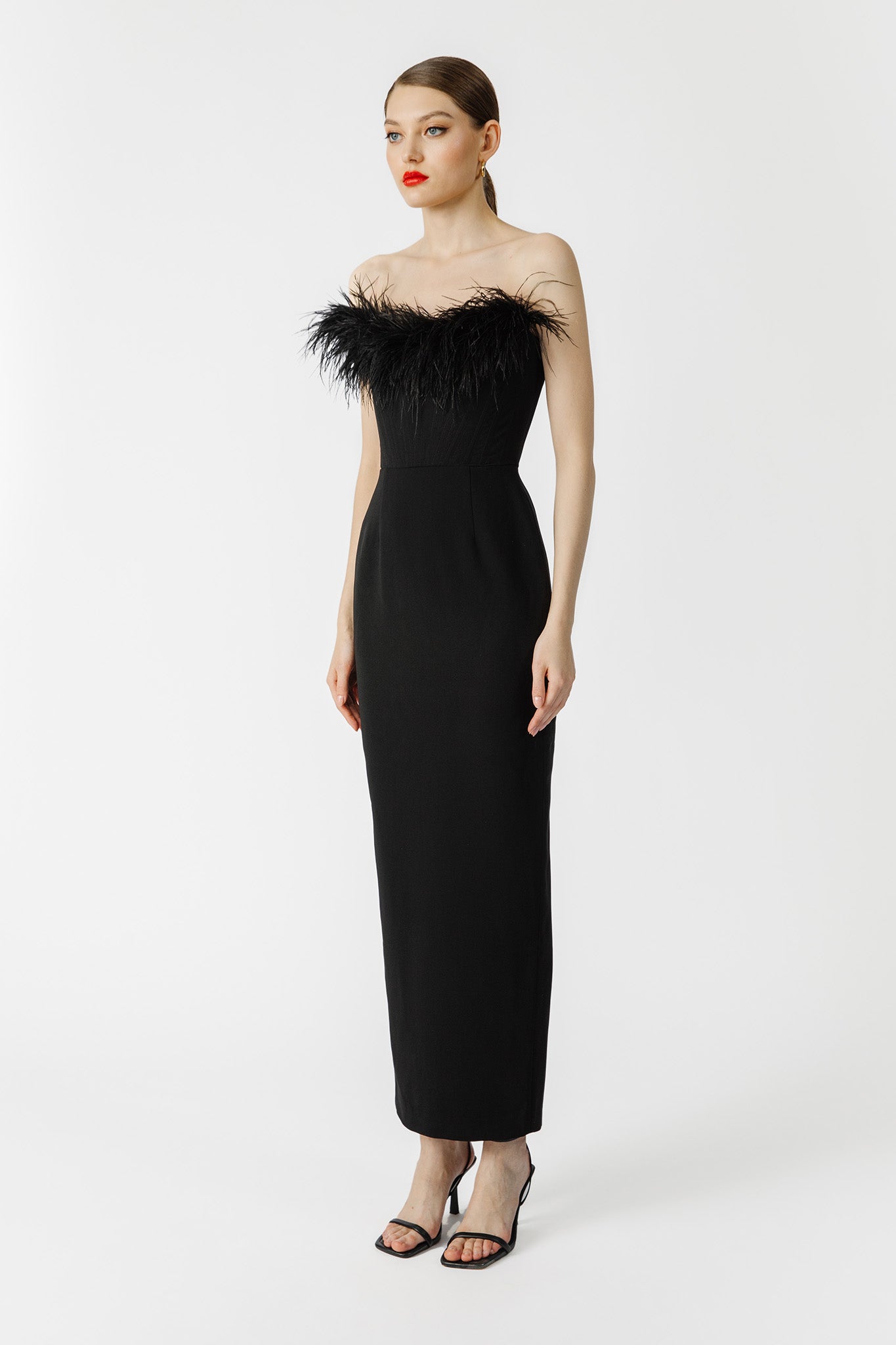 SAU LEE Iman Strapless Dress - Black / 00