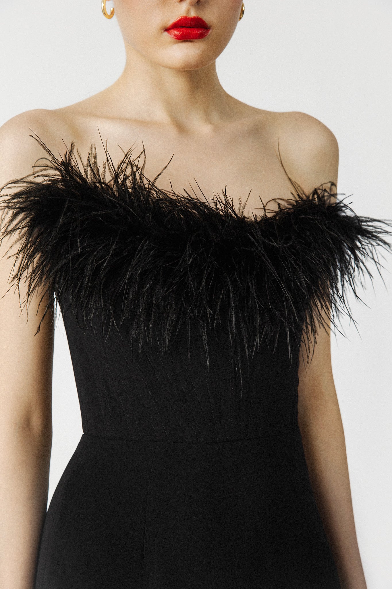 SAU LEE Iman Strapless Dress - Black / 00
