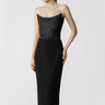 SAU LEE Josie Jacquard Top - Black / 00