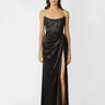 SAU LEE Julia Jacquard Gown - Black / 00