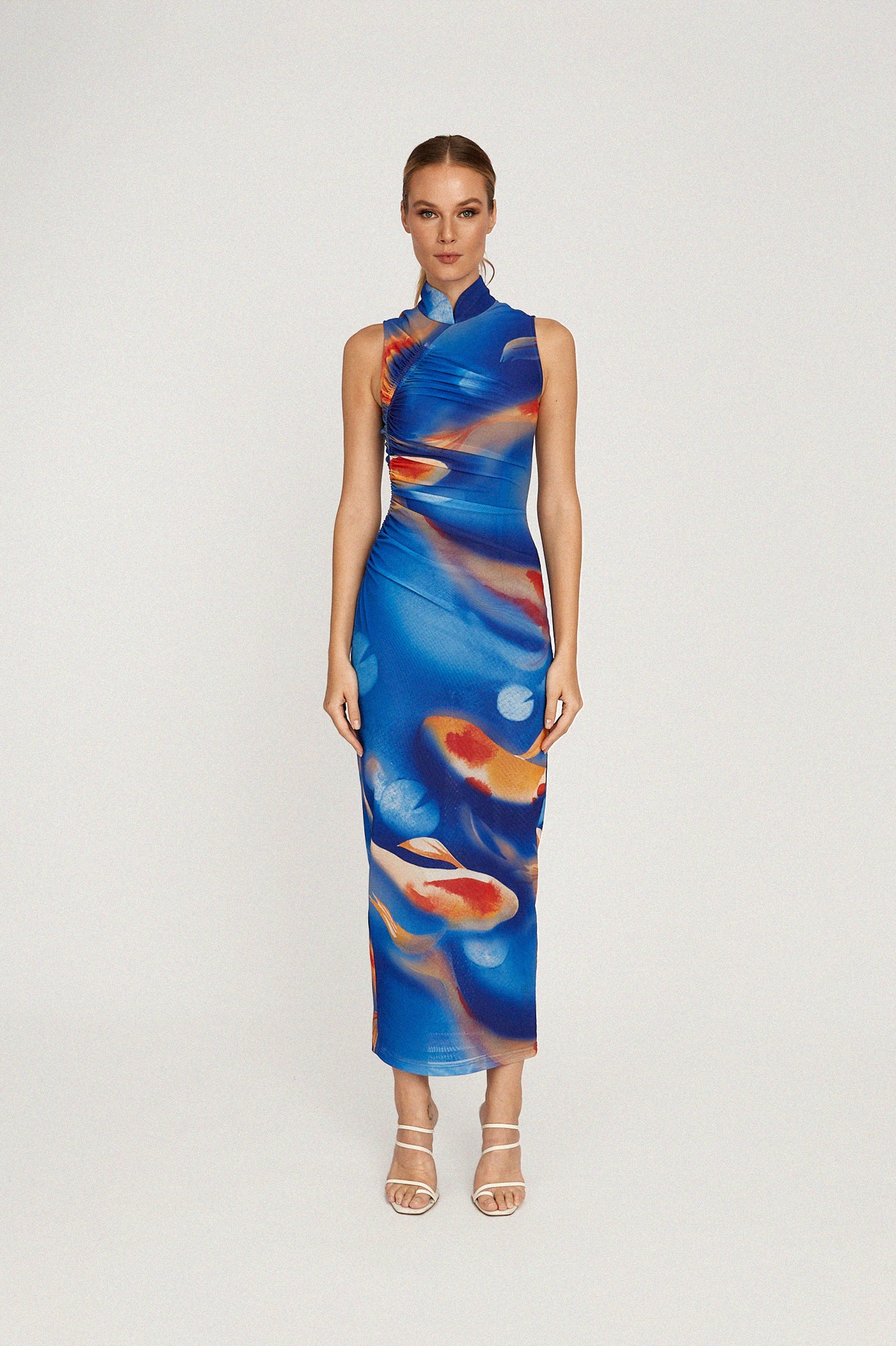 Kayla Dress - Blue Multi #Sau Lee