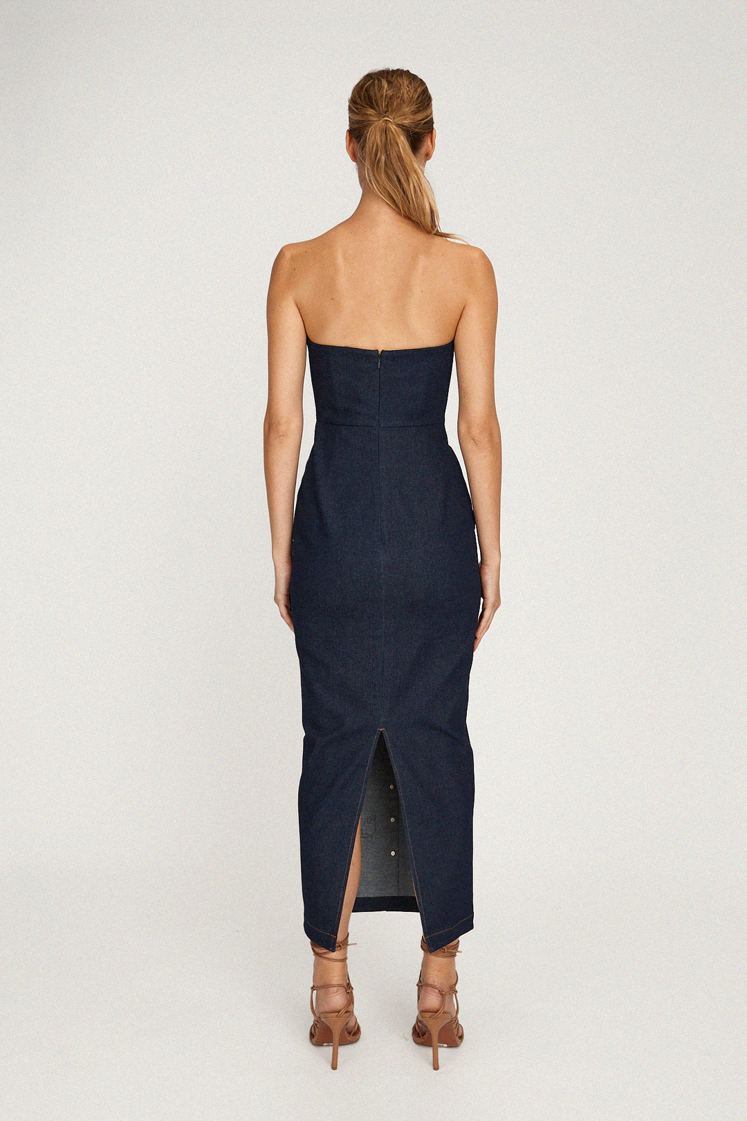 Lexi Denim Dress - Dark Denim #Sau Lee