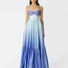 SAU LEE Nova Satin Gown - Blue Ombre / 00