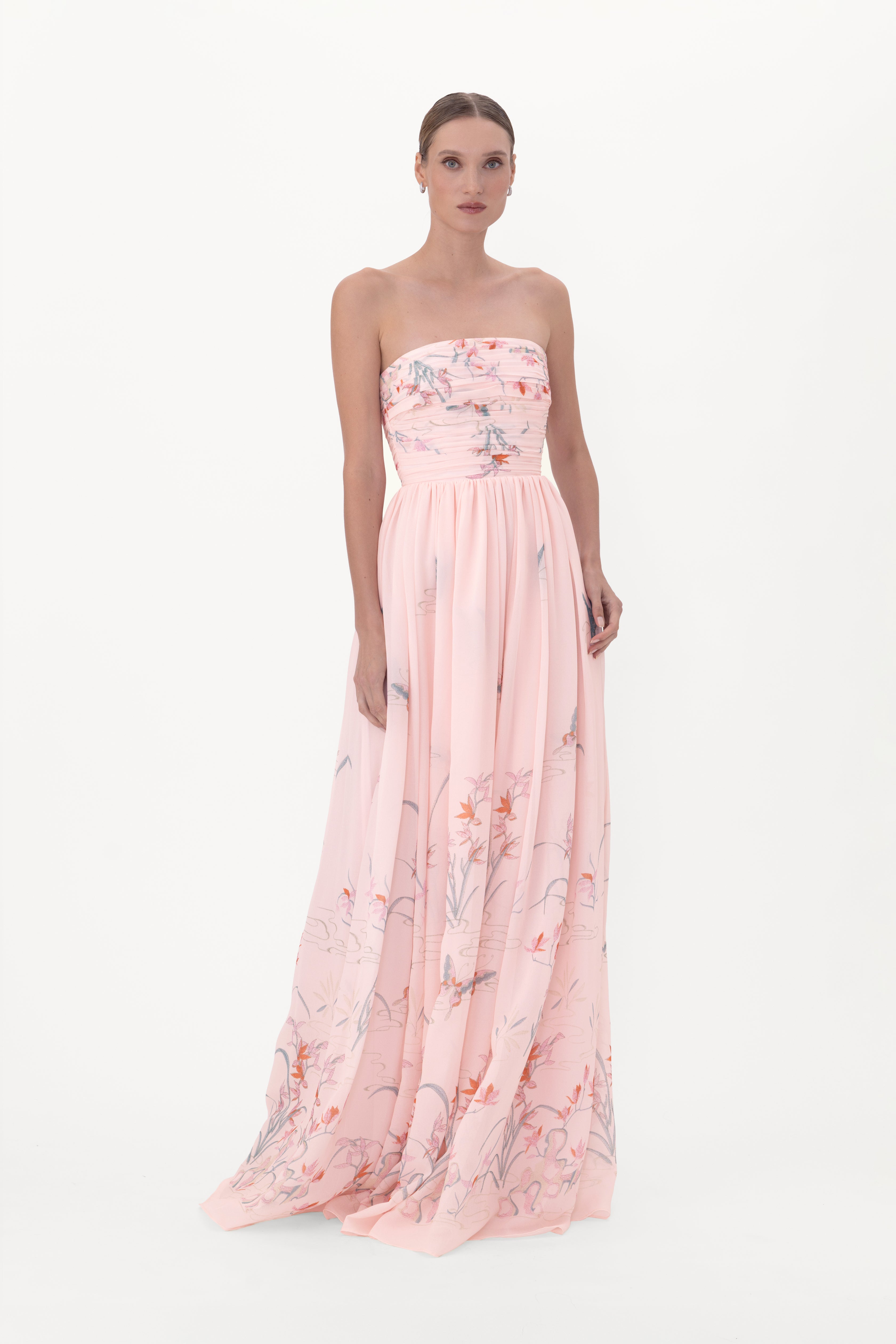 sau lee pink dress Claudia Sequined Gown SAU LEE