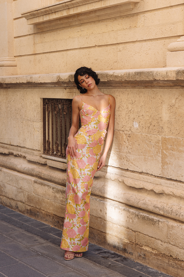 Rosella Jacquard Gown