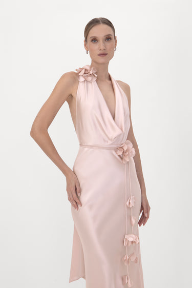Delphine Satin Gown