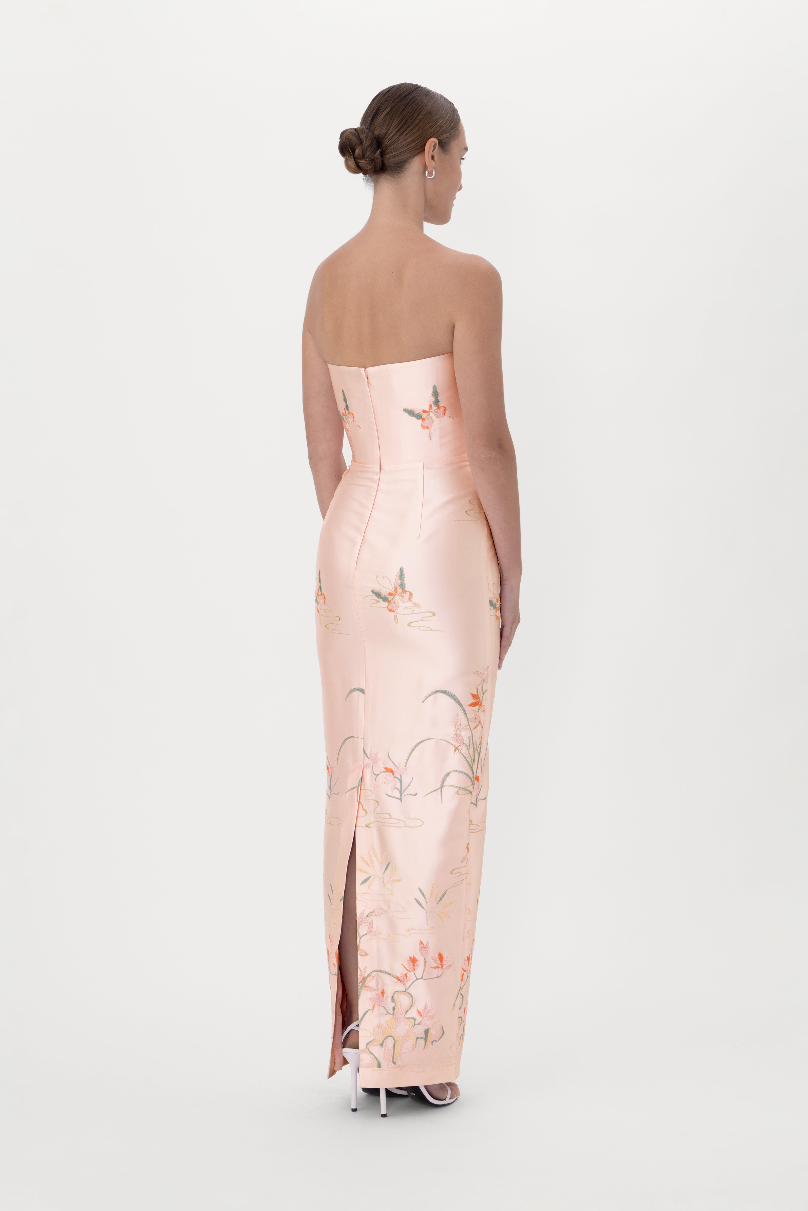 sau lee pink dress Courtney Strapless Maxi Dress