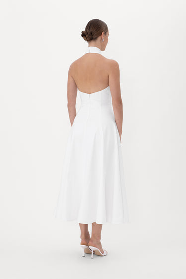 white halter marilyn dress Women's Marilyn Moment Halter Mini Dress in Off White