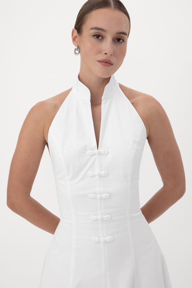 white halter marilyn dress Halter Short Marilyn Dress w/ Tie Back