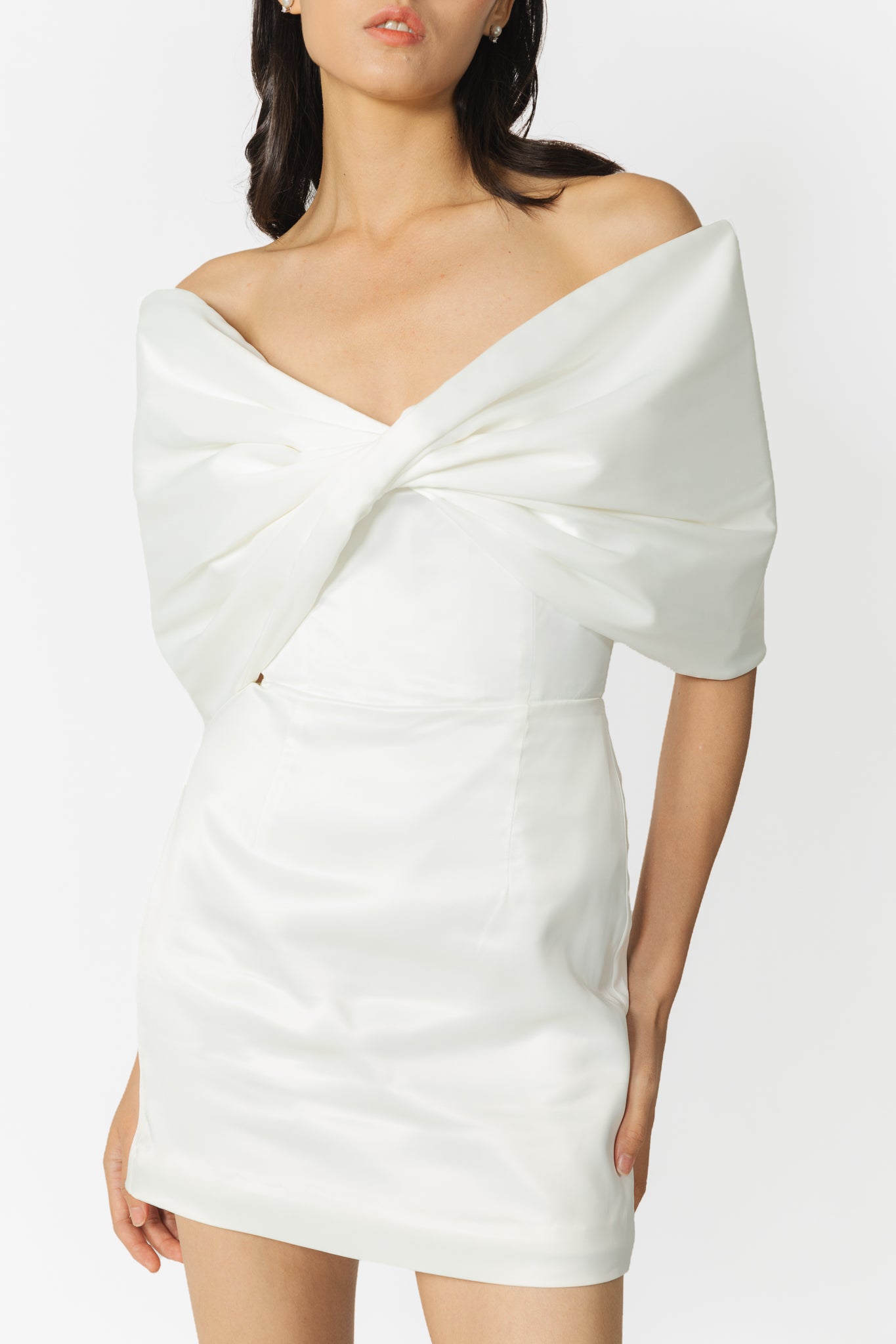 SAU LEE Paola Dress - Ivory / 00
