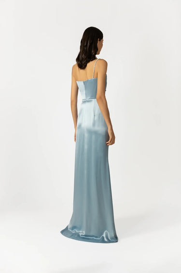 SAU LEE Pasha Satin Gown - Blue / 00