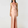 SAU LEE Penelope Backless Satin Gown - Pink Champagne / 00