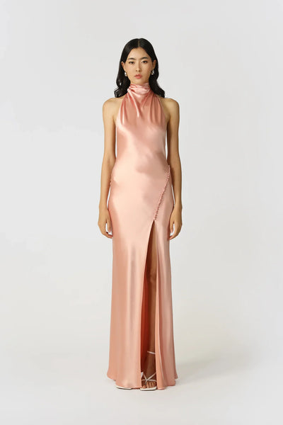 sau lee penelope velvet halter maxi dress Sau Lee Penelope Halter Stretch Velvet Maxi Dress