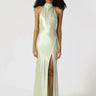 Penelope Backless Satin Gown-SAU LEE