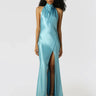 Penelope Backless Satin Gown-SAU LEE