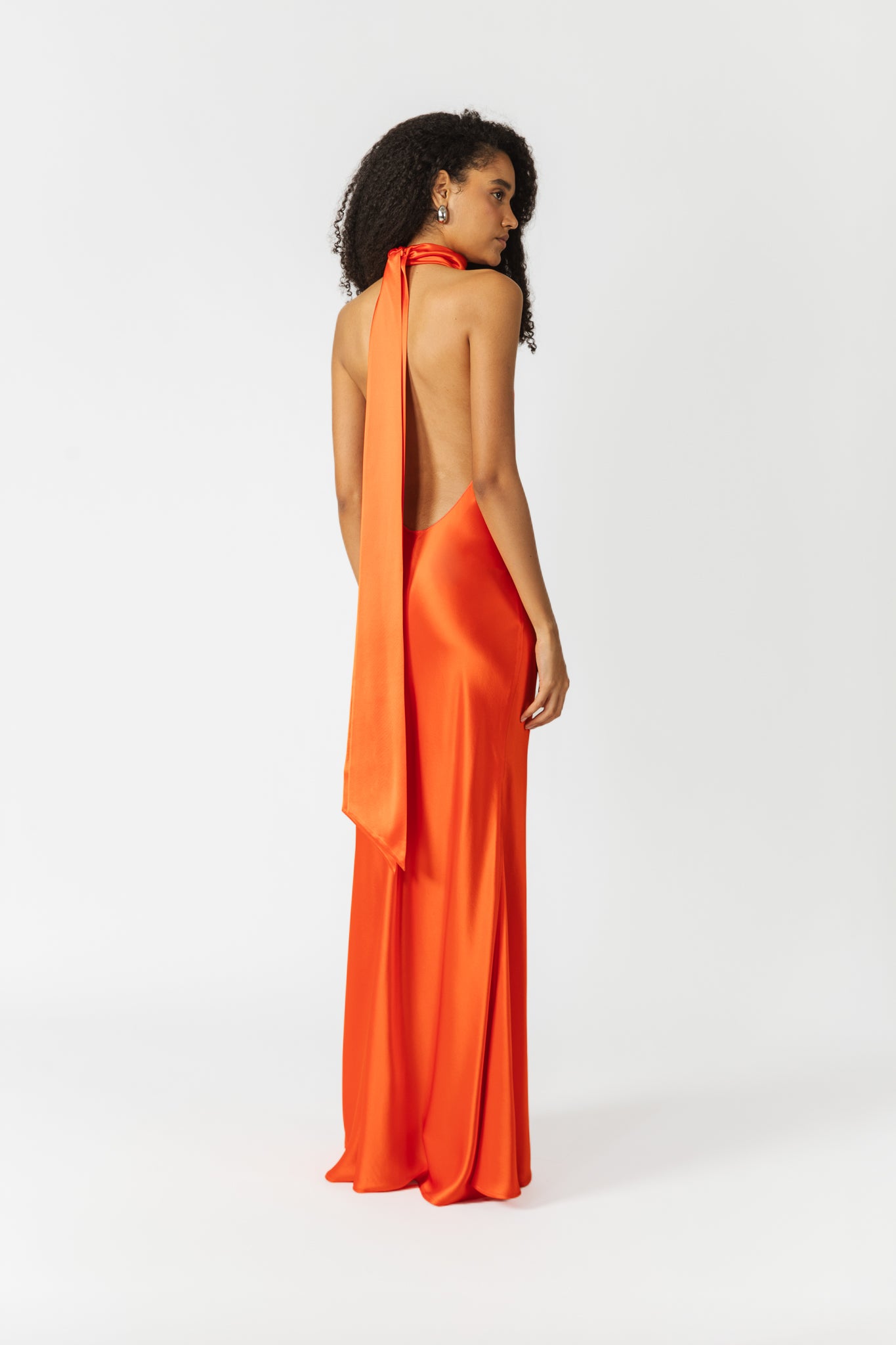 Penelope Backless Satin Gown-SAU LEE