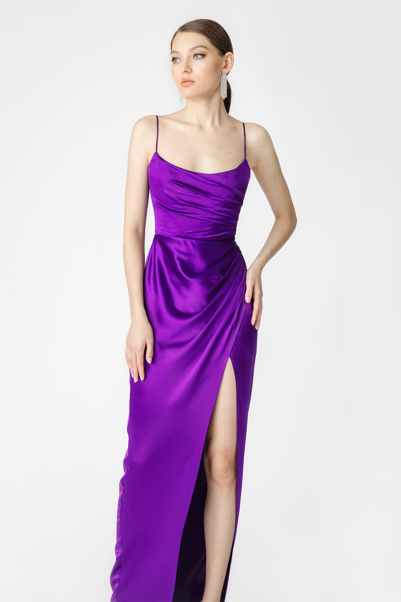 Perla Satin Gown-SAU LEE