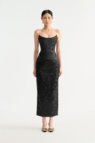 Della Jacquard Corset Top