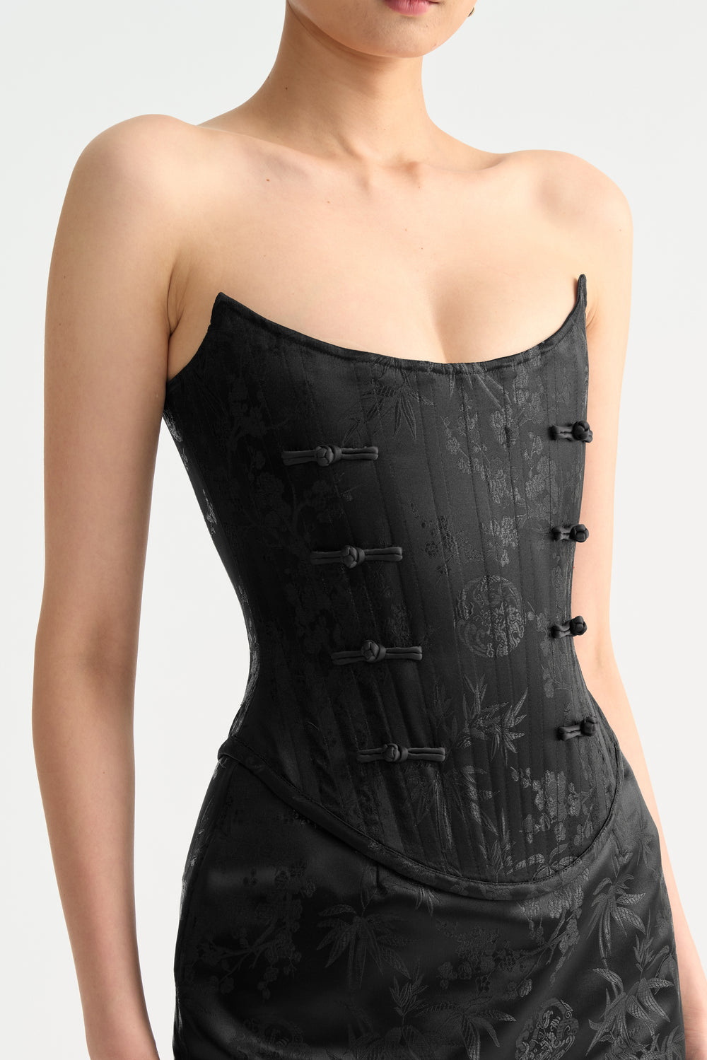 Della Jacquard Corset Top