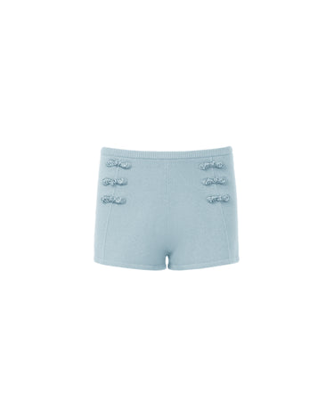 SAU LEE | Aspen Cashmere Shorts | Aspen Cashmere Shorts - Blue Ash / S