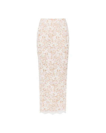 SAU LEE | Roma Lace Skirt | Roma Lace Skirt - White / 00