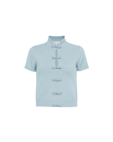 SAU LEE | Aspen Cashmere Top | Aspen Cashmere Top - Blue Ash / S