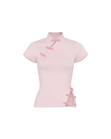 SAU LEE | Chase Knit Top | Chase Knit Top - Pastel Pink / S