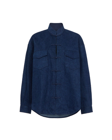 SAU LEE | Enzo Shirt Jacket | Enzo Shirt Jacket - Dark Denim / 00