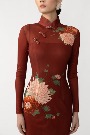 Kaia Mesh Maxi Dress