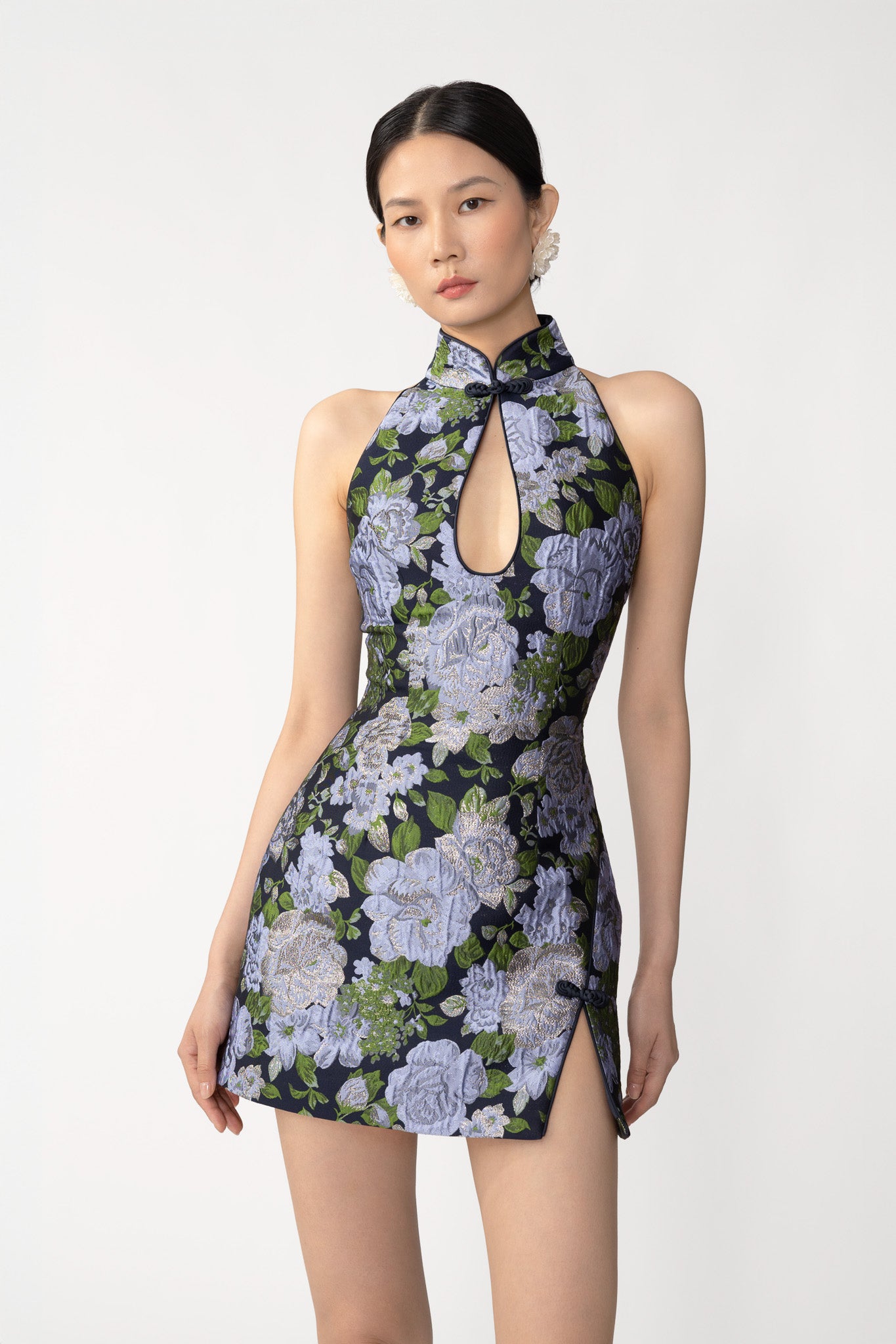 SAU LEE Eva Mini Dress, Blue Multi SAU LEE Eva Mini Dress, Blue Multi
