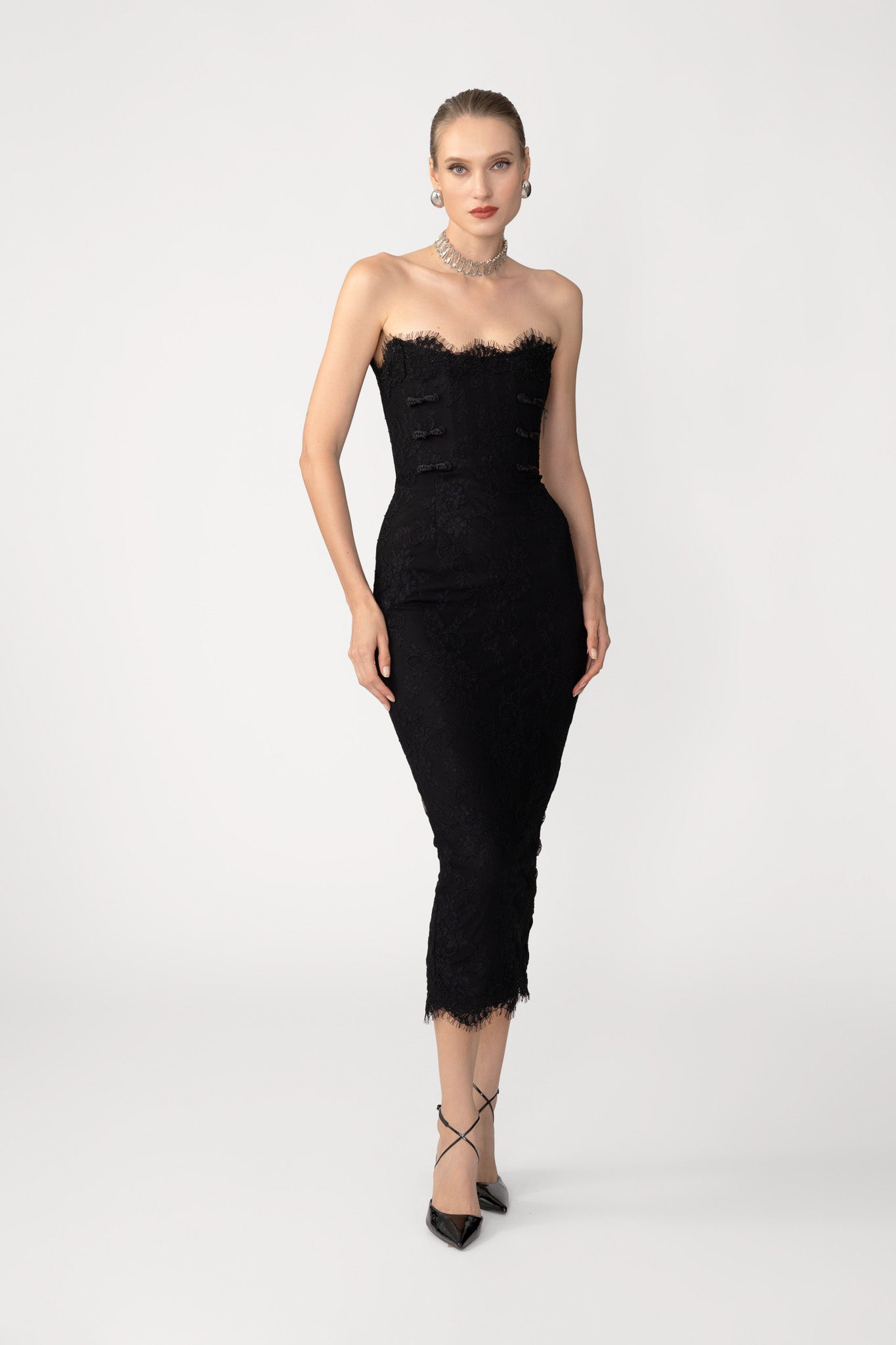 Sofina Lace Midi Dress SAU LEE Sofina Lace Midi Dress SAU LEE