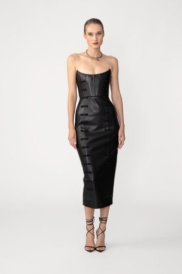 Juno Strapless Midi Dress
