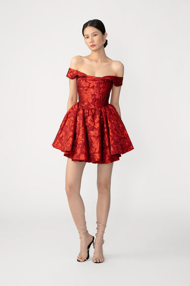 Jem Brocade Mini Dress