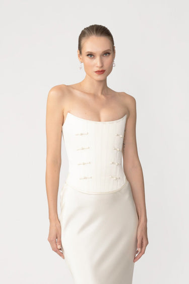 Della Satin Corset Top