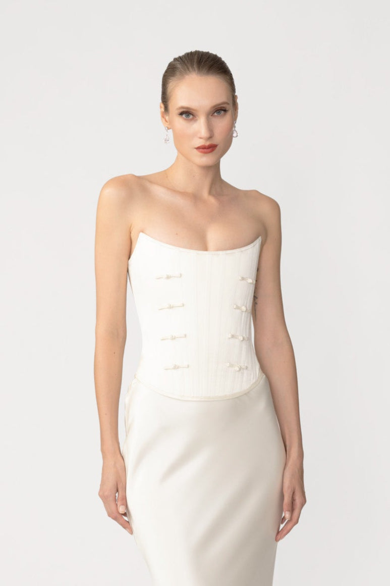 Della Satin Corset Top