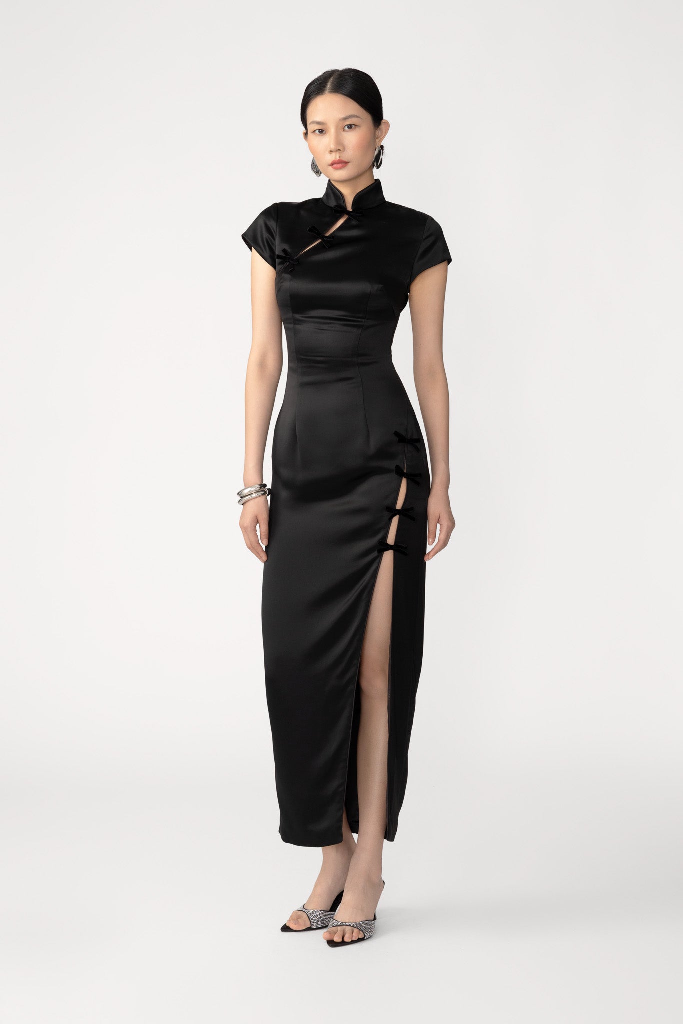 Tamara Satin Midi Dress