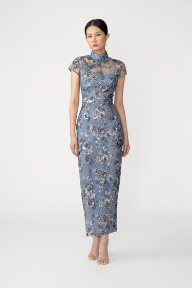 Adriana Embroidered Midi Dress