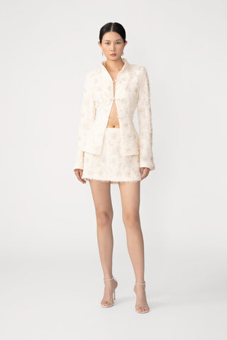 SAU LEE | Aja Embroidered Skirt | Aja Embroidered Skirt - Ivory / 00
