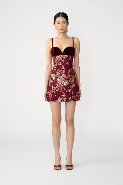 sau lee fleur mini dress SAU LEE Fleur Mini Dress, White / 0