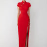 SAU LEE Isabella Maxi Dress - Red / 00